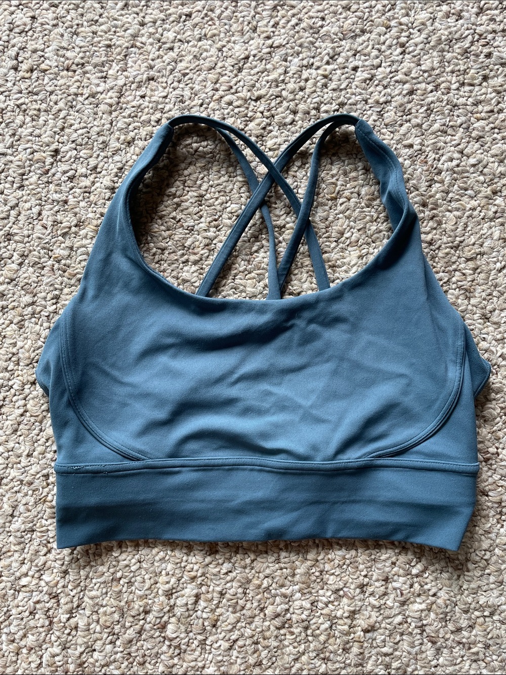 🔹New Listing🔹 Slate Blue Strappy Sports Bra